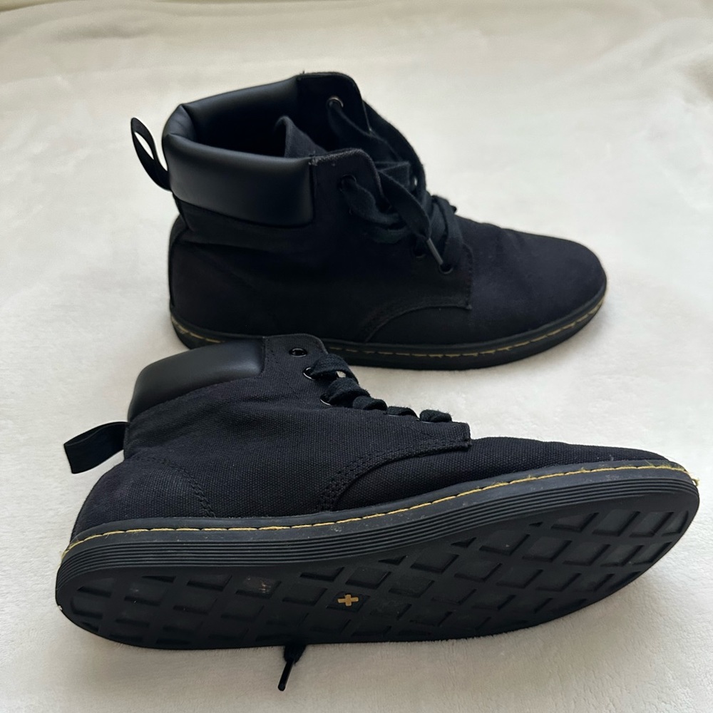 Black Dr. Martens Canvas Maelly Boot
